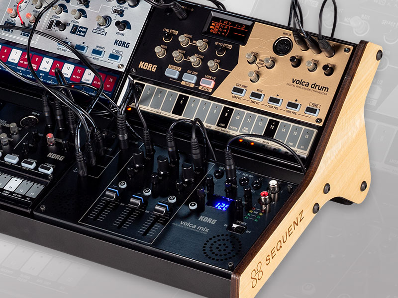 SEQUENZ - The practical volca rack can hold up to four devices from the  KORG volca series!
